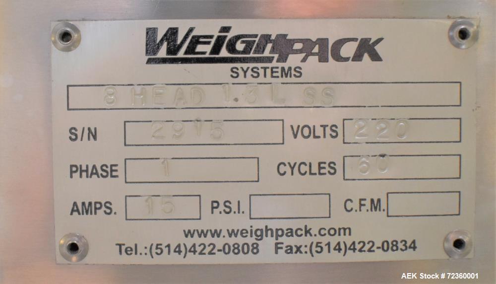Used Weighpack Vertek Jr. Vertical Form Fill Seal Machine